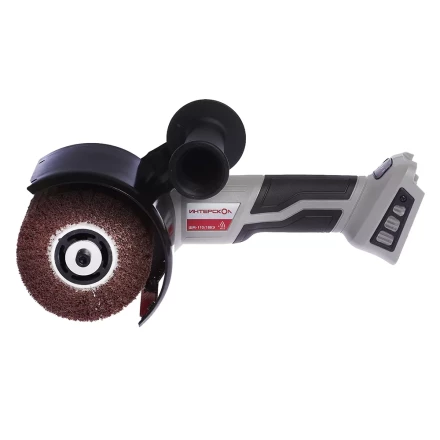 Щеточная шлифовальная машина с бесщеточным (вентильным) двигателем ИНТЕРСКОЛ ШМ-110/18ВЭ аккумуляторная Li-ion АПИ (картон, без аккум. и ЗУ) купить в Когалыме
