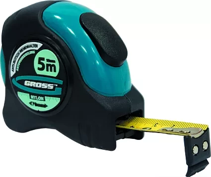 Рулетка "Schlagfest",10 м x 25 мм магн. обрез зацеп двухст. шкала автоматич. фиксация  GROSS 31115 купить в Когалыме