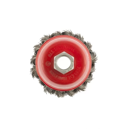 Щетка для УШМ 65 мм М14 &quot;чашка&quot; крученая проволока 0,8 мм MTX 74621 купить в Когалыме