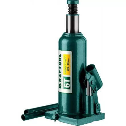 Домкрат гидравлический бутылочный "Kraft-Lift", сварной, 6т, 220-435мм, KRAFTOOL 43462-6 43462-6_z01 купить в Когалыме