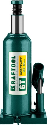 Домкрат гидравлический бутылочный &quot;Kraft-Lift&quot;, сварной, 6т, 220-435мм, KRAFTOOL 43462-6 43462-6_z01 купить в Когалыме