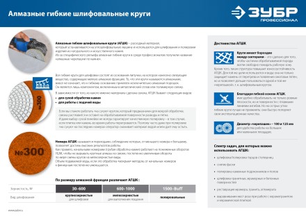 ЗУБР 125 мм, BUFF, мокрое шлифование, алмазный гибкий шлифовальный круг АГШК, Профессионал (29867-10000) купить в Когалыме