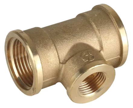 Тройник GENERAL FITTINGS переходной, латунь, г/г/г, 3/4"-1/2"-3/4" 51061-3/4-1/2-3/4 купить в Когалыме