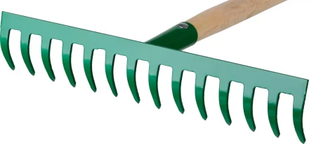 Грабли РОСТОК садовые с черенком, 14 прямых зубцов 421901-14 купить в Когалыме