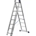 Лестница СИБИН универсальная, трехсекционная со стабилизатором, 8 ступеней 38833-08 купить в Когалыме