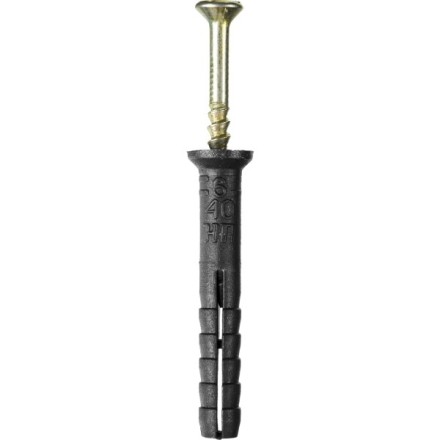 Дюбель-гвоздь полипропиленовый, потайный бортик, 6 x 40 мм, 125 шт, STAYER Master 30645-06-040 30645-06-040 купить в Когалыме