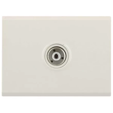 Розетка СВЕТОЗАР "ЭФФЕКТ" телевизионная, без вставки и рамки, цвет бежевый SV-54415-B купить в Когалыме