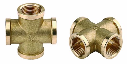 Крестовина GENERAL FITTINGS латунь, г/г/г/г, 1/2&quot; 51049-1/2 купить в Когалыме
