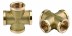 Крестовина GENERAL FITTINGS латунь, г/г/г/г, 1/2&quot; 51049-1/2 купить в Когалыме