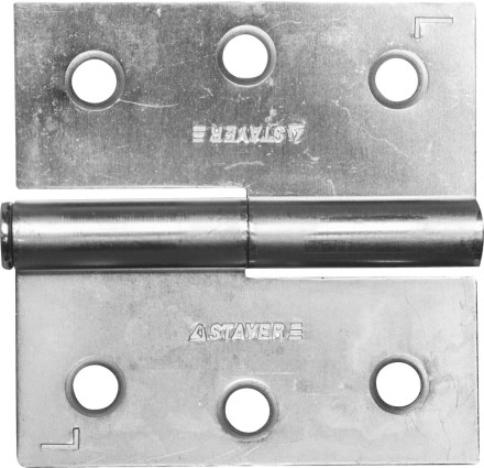 Петля дверная STAYER &quot;MASTER&quot; разъемная, цвет белый цинк, левая, 75мм 37613-75-1L купить в Когалыме