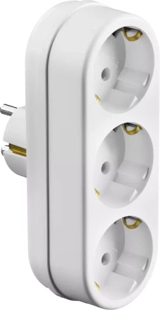 Разветвитель СИБИН электрический линейный с заземлением, 3 гнезда, 16А/220В 55099-3 купить в Когалыме