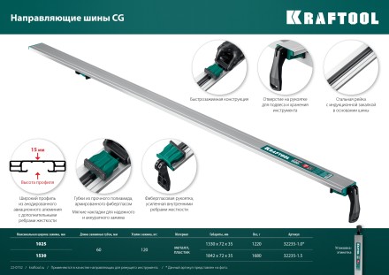 Шина направляющая KRAFTOOL 32235-1.0 купить в Когалыме