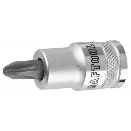 Торцовая бита-головка KRAFTOOL "INDUSTRIE QUALITAT", материал S2, PHILLIPS, сатинированная, 1/2", PH4 27901-4_z01 купить в Когалыме