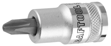 Торцовая бита-головка KRAFTOOL "INDUSTRIE QUALITAT", материал S2, PHILLIPS, сатинированная, 1/2", PH4 27901-4_z01 купить в Когалыме