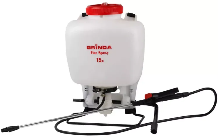 Опрыскиватель садовый GRINDA "Fine Spray" ранцевый, телескопический фибергласовый удлинитель, 15л 8-425215_z01 купить в Когалыме