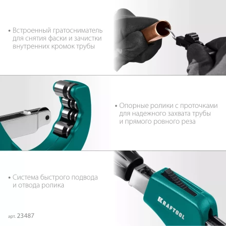 Труборезы KRAFTOOL для труб из цветных металлов 23487 купить в Когалыме
