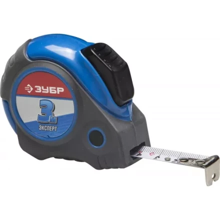 Рулетка ЗУБР "ЭКСПЕРТ", двухкомпонентный корпус, автостоп, 3м/16мм 34057-03-16_z02 купить в Когалыме
