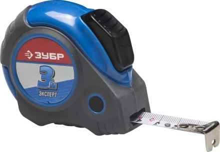 Рулетка ЗУБР "ЭКСПЕРТ", двухкомпонентный корпус, автостоп, 3м/16мм 34057-03-16_z02 купить в Когалыме