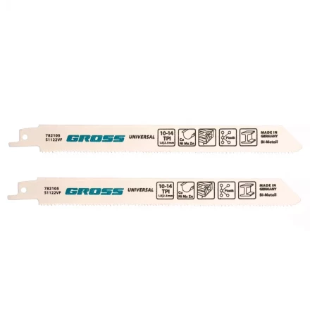 Полотна универсальные для сабельной пилы 4431VP - S1122VF 180 x 18-25 мм 2 шт Gross 782105 купить в Когалыме