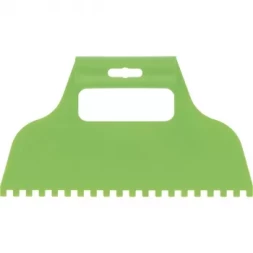 Шпатель для клея, пластмассовый, зубчатый 6х6 мм  СИБРТЕХ 86015