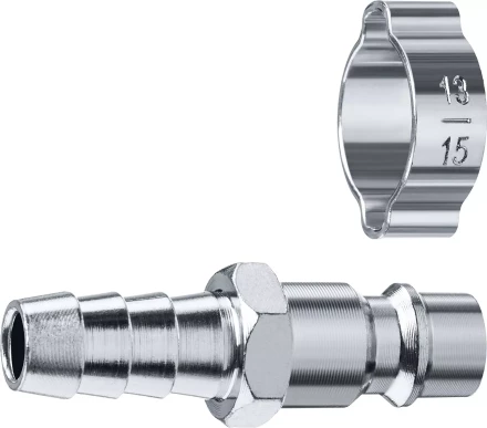 ЗУБР штуцер елочка, 10 мм - рапид штуцер, переходник с обжимным хомутом, Профессионал (64918-10) купить в Когалыме