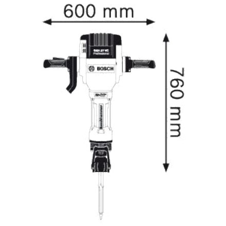 Молоток отбойный Bosch GSH 27 VC купить в Когалыме