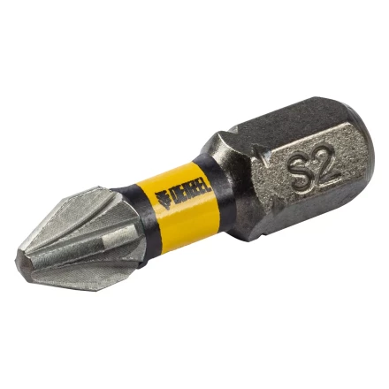 Бита IMPACT, PZ2x25 мм, лазерная обработка шлица, сталь S2, 10 шт., Е 6,3 Denzel 11687 купить в Когалыме