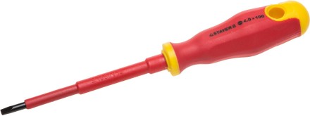 Отвертка STAYER &quot;PROFI&quot; &quot;ELECTRO&quot; диэлектрическая до 1000В, двухкомп рукоятка, SL 5,5 х 125мм 25141-05-12_z01 купить в Когалыме