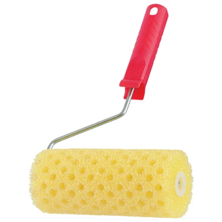 Валик &quot;Структурный&quot; поролоновый с ручкой Matrix, &quot;горошек&quot;, 180 мм, D 80 мм, D ручки 6 мм, 80215 купить в Когалыме