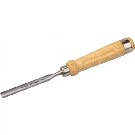 Стамеска-долото ЗУБР "ЭКСПЕРТ" полукруглая с деревянной ручкой, хромованадиевая сталь, 12мм 1822-12_z01 купить в Когалыме