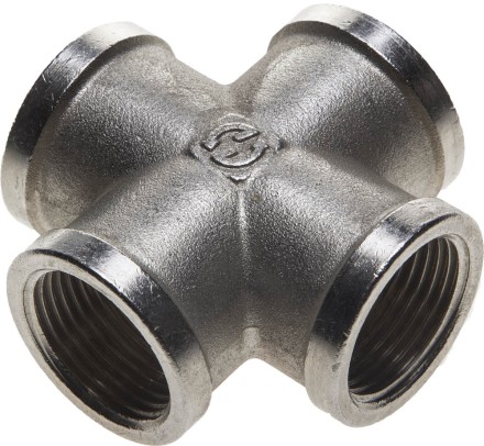Крестовина GENERAL FITTINGS никелированная латунь, г/г/г/г, 3/4&quot; 51048-3/4 купить в Когалыме