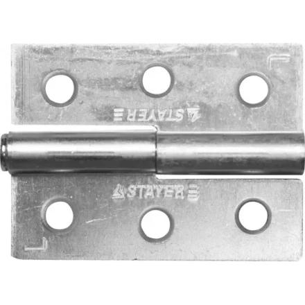Петля дверная STAYER "MASTER" разъемная, цвет белый цинк, левая, 65мм 37613-65-1L купить в Когалыме