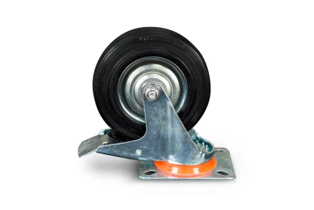 Колесо поворотное резина SRCLb 55 125 мм с тормозом (N) 1024208 купить в Когалыме