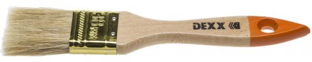 Кисть флейцевая DEXX, деревянная ручка, натуральная щетина, индивидуальная упаковка, 38мм 0100-038_z02 купить в Когалыме