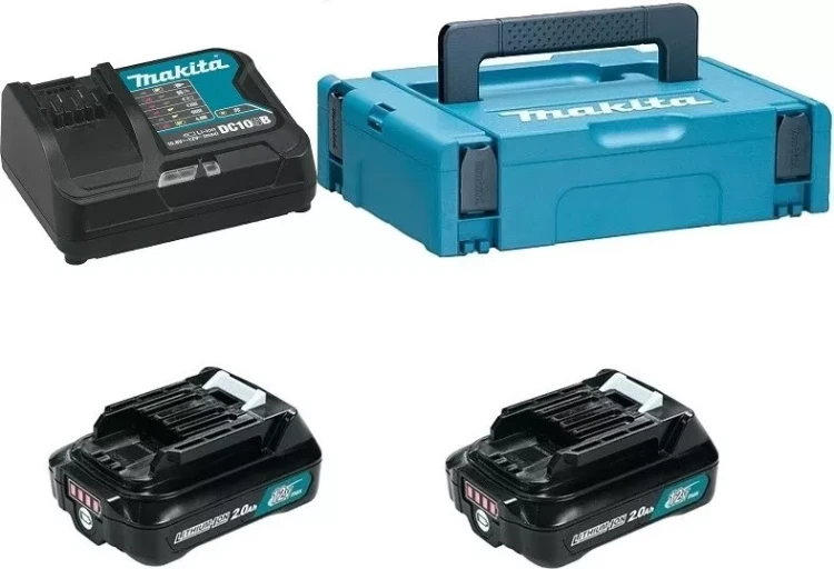 Набор 2 аккумулятора BL1021B + зарядное устройство DC10SB Makita 197658-5 купить в Когалыме