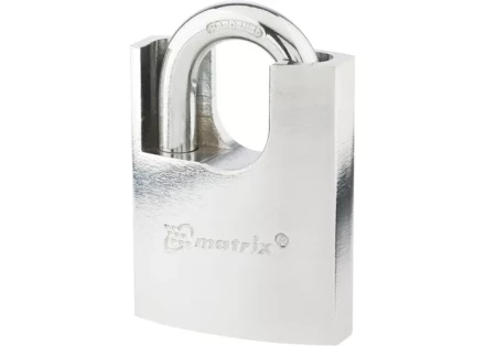 Замок навесной защищенная дужка 60 мм MATRIX 91806 купить в Когалыме