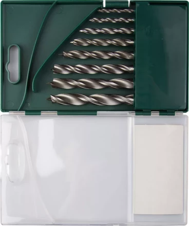 Набор сверл по дереву, KRAFTOOL 29400-H8, 8шт(3-10мм), двухленточных, спиральных 29400-H8 купить в Когалыме