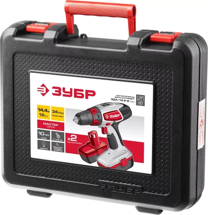 Дрель-шуруповерт 2 АКБ ЗДА-14.4-2 КИН серия МАСТЕР купить в Когалыме