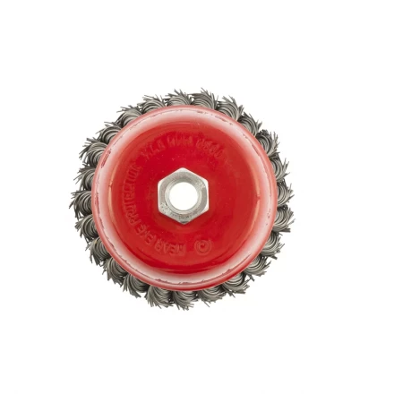 Щетка для УШМ 100 мм М14 "чашка" крученая проволока 0,8 мм MTX 74623 купить в Когалыме