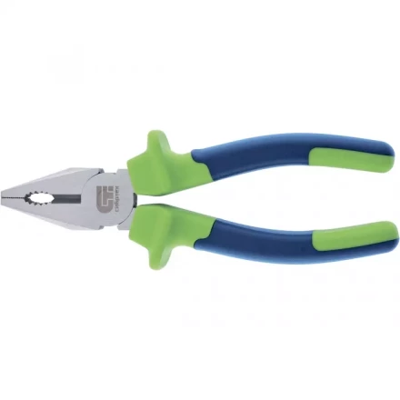 Плоскогубцы комбинированные 180 мм двухкомпонентные рукоятки СИБРТЕХ 17051 купить в Когалыме