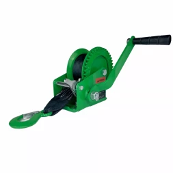 Лебедка ручная барабанная HITCH HW 500 500 кг лента 10 м (SZ073173)