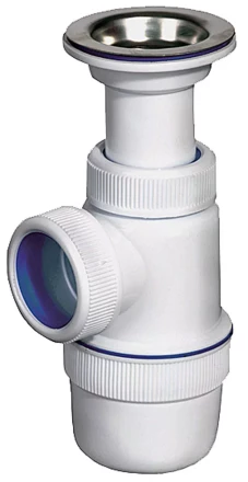 Сифон ЗУБР "ЭКСПЕРТ" колбовый для моек и раковин, выпуск - нержавеющая чашка 51813 купить в Когалыме