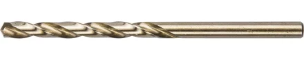 Сверло ЗУБР "ЭКСПЕРТ" КОБАЛЬТ по металлу, цилиндрический хвостовик, быстрорежущая сталь Р6М5К5, класс точн. А1, 5х86мм 4-29626-086-5 купить в Когалыме
