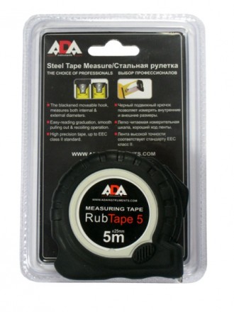 Рулетка 5 м х 25 ADA RubTape 5 купить в Когалыме