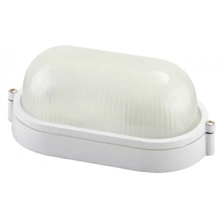 Светильник уличный СВЕТОЗАР влагозащищенный, овал, цвет белый, 60Вт SV-57201-W купить в Когалыме