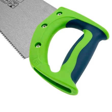 Ножовка по дереву "Зубец", 450 мм, 11 TPI, зуб 2D, калёный зуб, 2-х компонентная рукоятка Сибртех 23825 купить в Когалыме