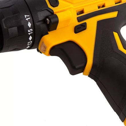 Дрель-шуруповерт аккумуляторная CDL-12CB, Li-Ion, 12 В, 1 акк.// Denzel 26102 купить в Когалыме