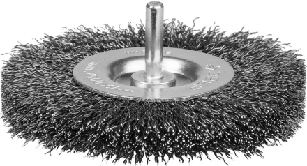 ЗУБР "ЭКСПЕРТ". Щетка дисковая для дрели, двухрядная, витая стальная проволока 0,3мм, 100мм 35198-100-2_z01 купить в Когалыме