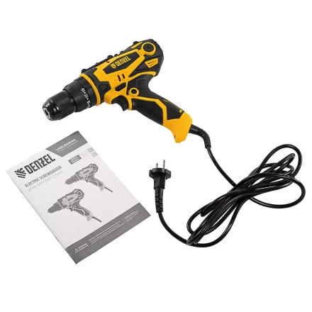 Дрель-шуруповерт сетевая ударная Denzel 26211, ISD-300-13 купить в Когалыме