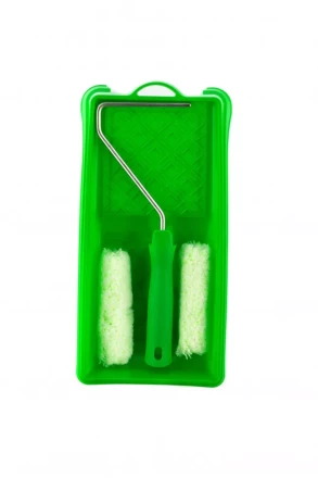 Малярный набор для работ по дереву: кювета 150 мм х 290 мм и мини-валик 110 мм Сибртех 80454 купить в Когалыме